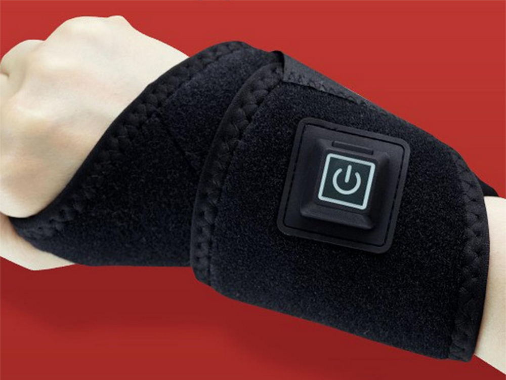 Apsildāma plaukstas locītavas saite ar USB, 3 sildīšanas līmeņi