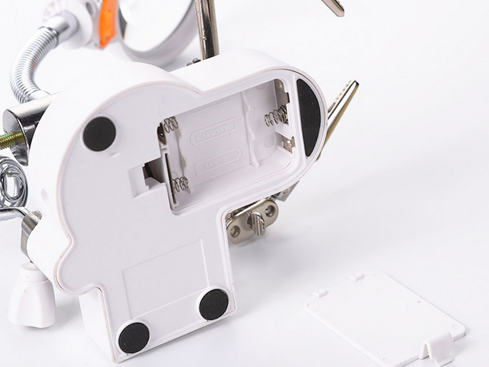 Trešā roka lodēšanai ar LED lupu 4.5x / 11x