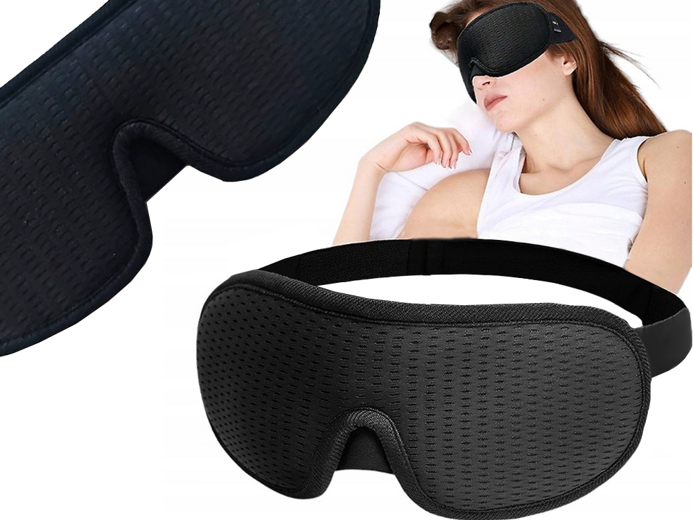 Miega maska 3D aptumšojoša acu maska dziļam miegam un pilnīgai atpūtai