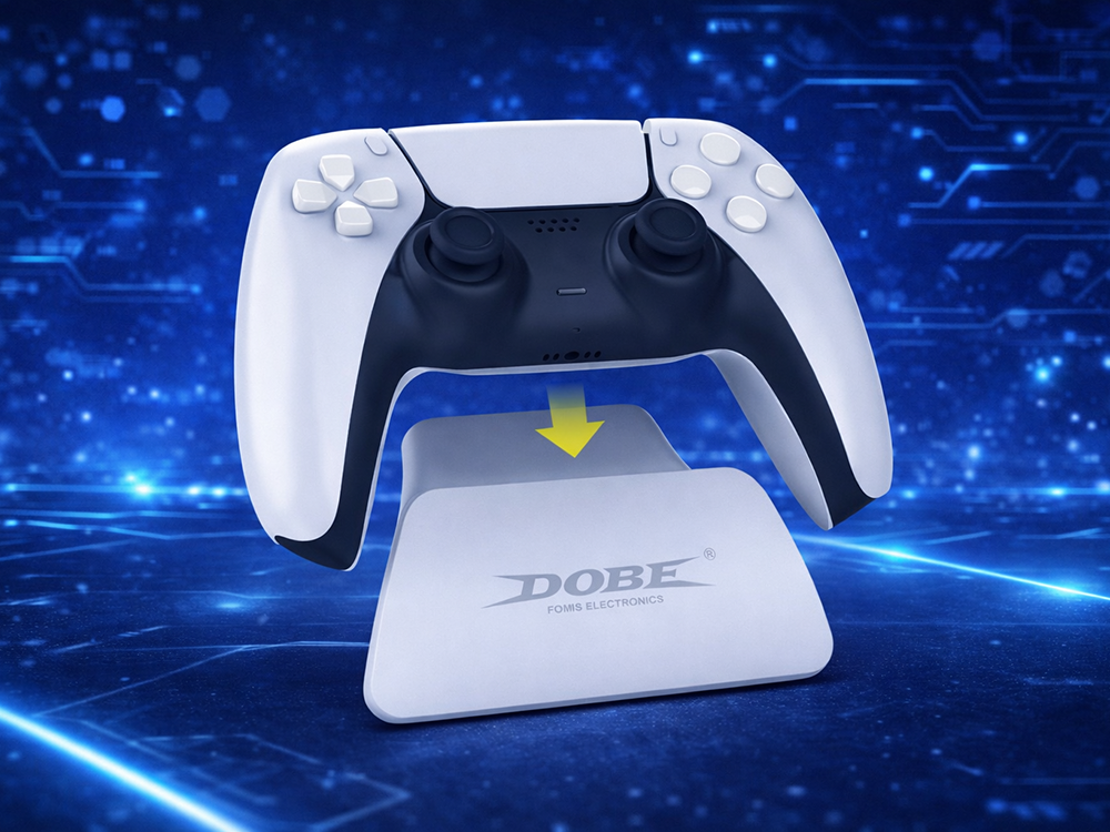 PS5 DualSense kontroliera statīvs un turētājs, balts