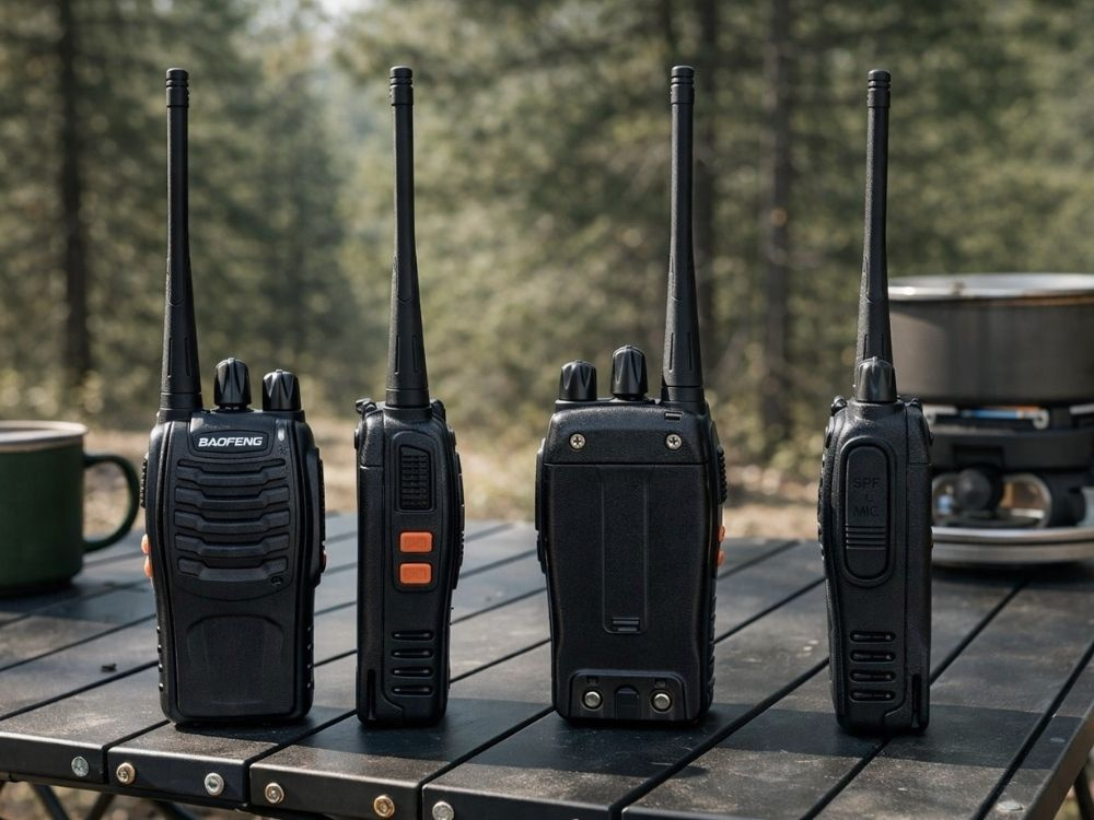Rācijas Baofeng BF-888S komplekts 8km rādiuss 1500mAh, melns