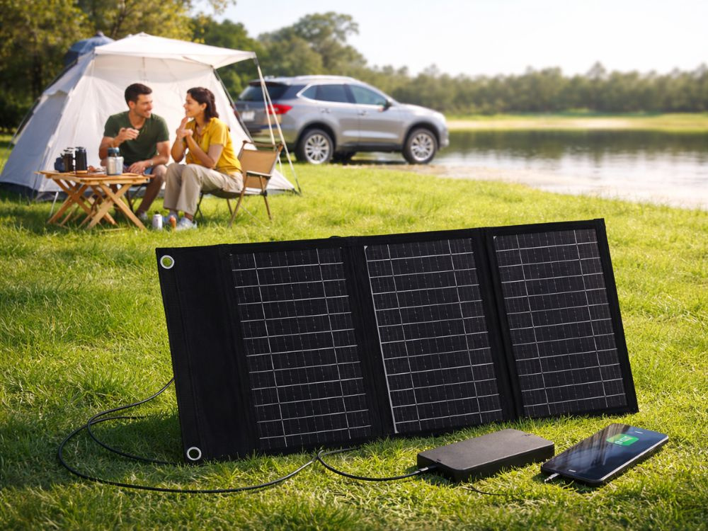 Pārnēsājams saules panelis 20W saliekams USB lādētājs