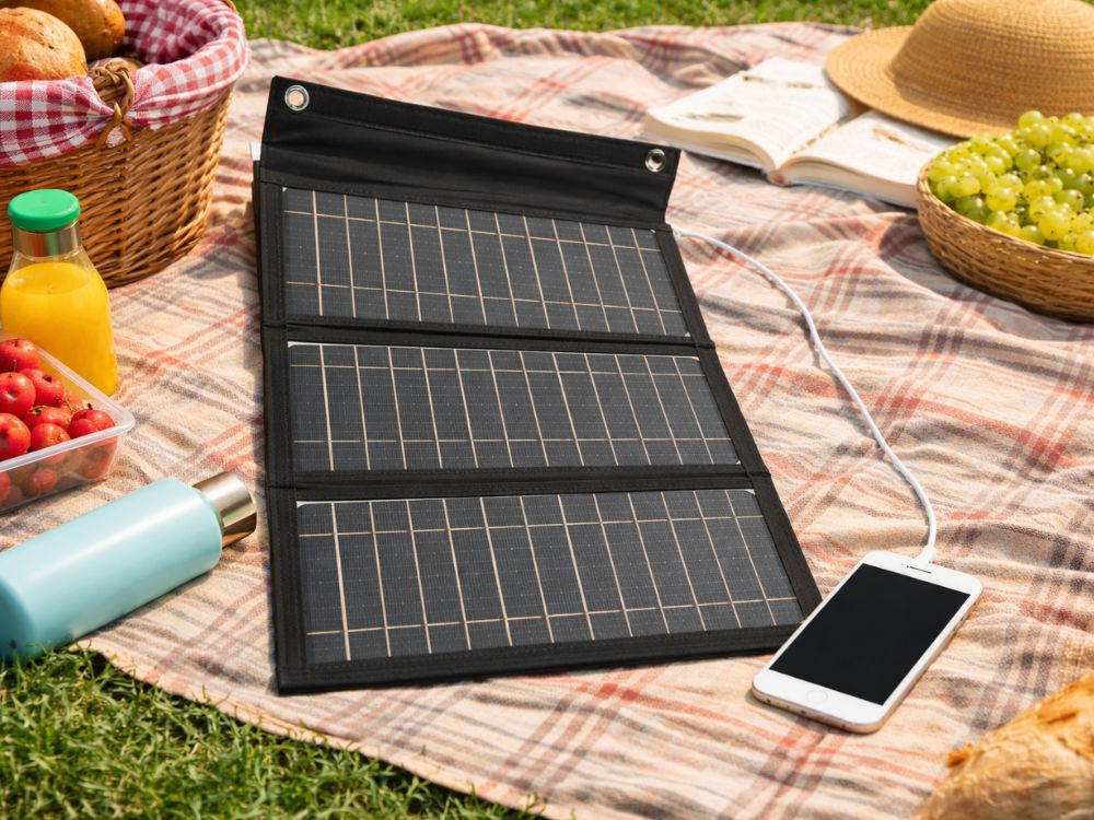 Pārnēsājams saules panelis 20W saliekams USB lādētājs