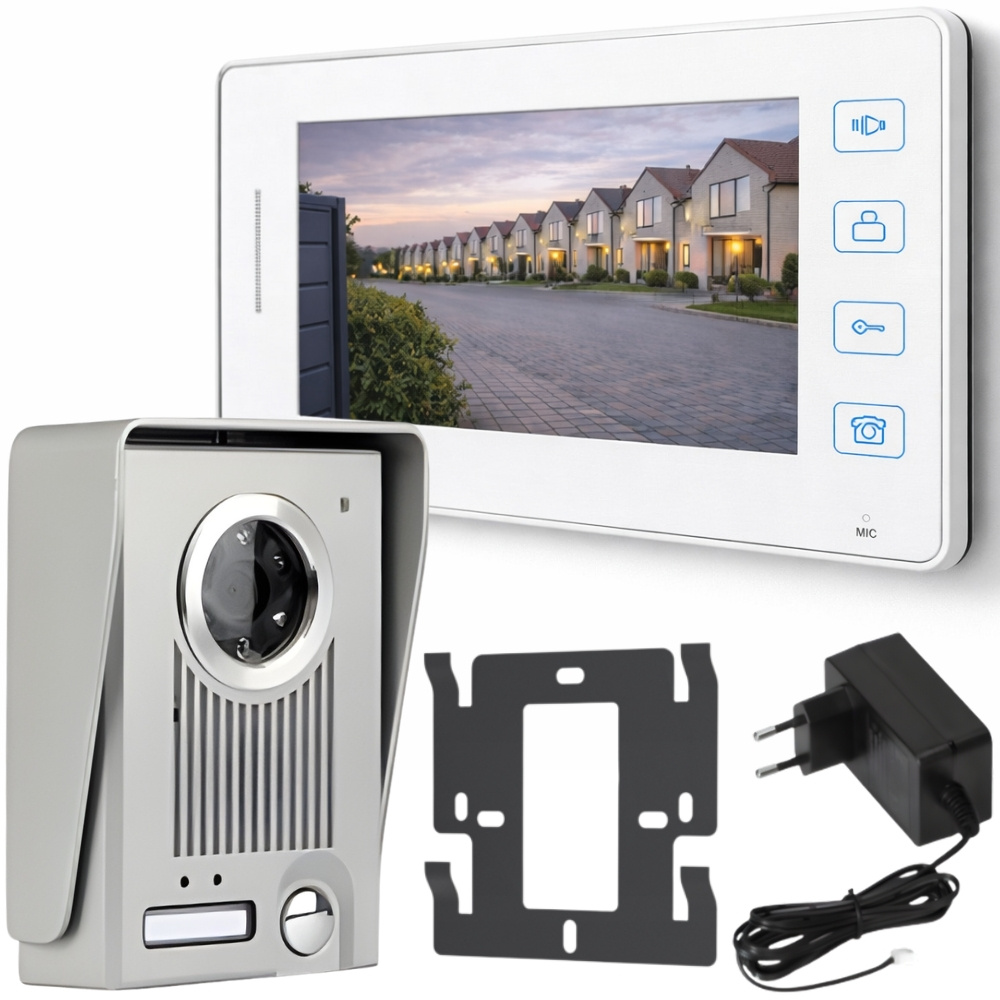 Vadu video domofons ar LCD monitoru un nakts redzamību
