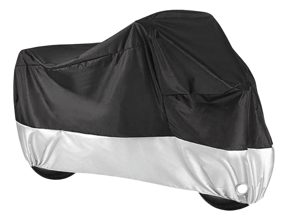 Ūdensnecaurlaidīgs velosipēda un motocikla pārsegs XXXL 240x130 cm, sudraba