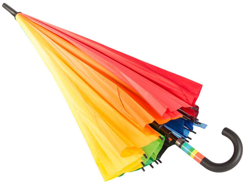 Liels automātiskais lietussargs Varavīksne, 115 cm