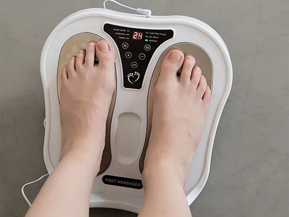 Kāju Pēdu Masažieris ar Tālvadības Pulti, Ķermeņa Muskuļu Elektrostimulators | Foot Massager with Remote Control