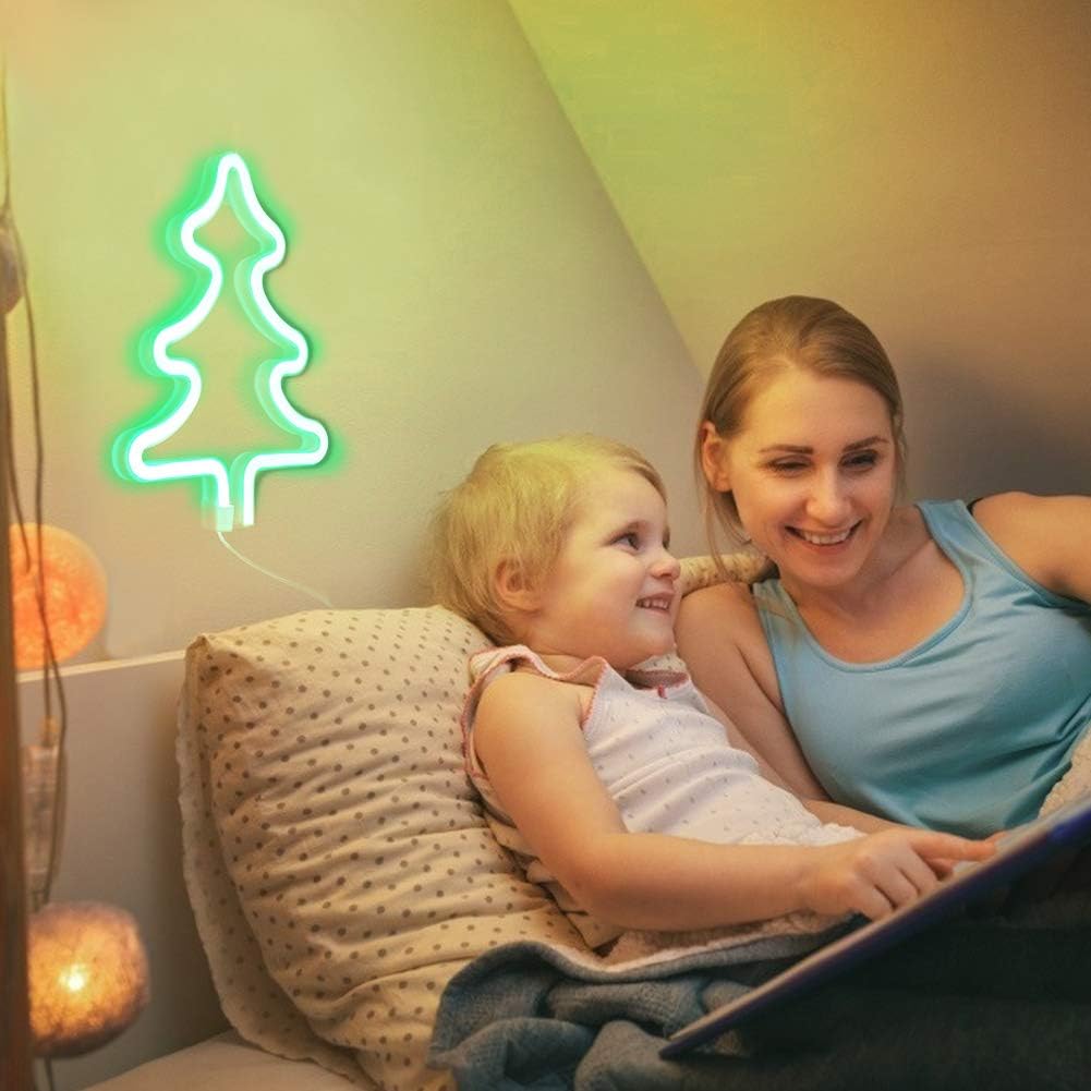 Forever Neona Dekoratīvā LED Lampa Gaismeklis Apgaismojums ar USB, Ziemassvētku Eglīte | Decorative Neon LED Lamp...