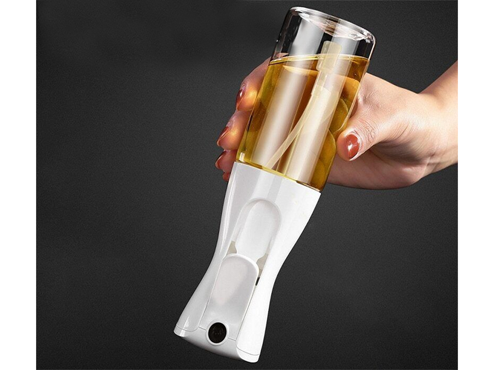 Stikla eļļas un etiķa izsmidzinātājs, 200 ml, Balts