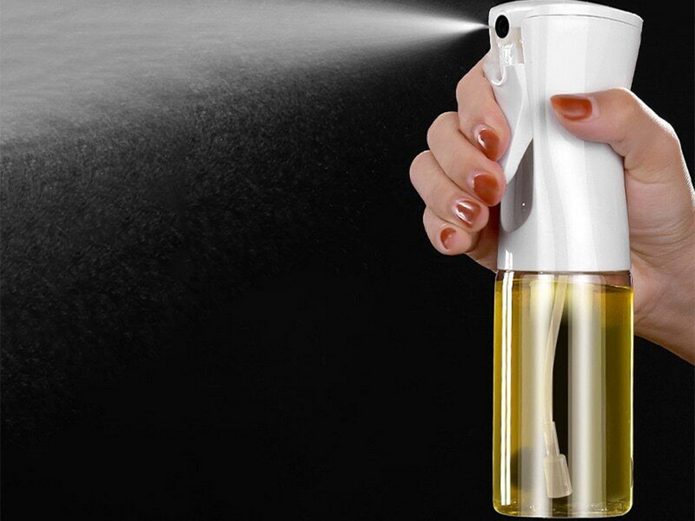 Stikla eļļas un etiķa izsmidzinātājs, 200 ml, Balts