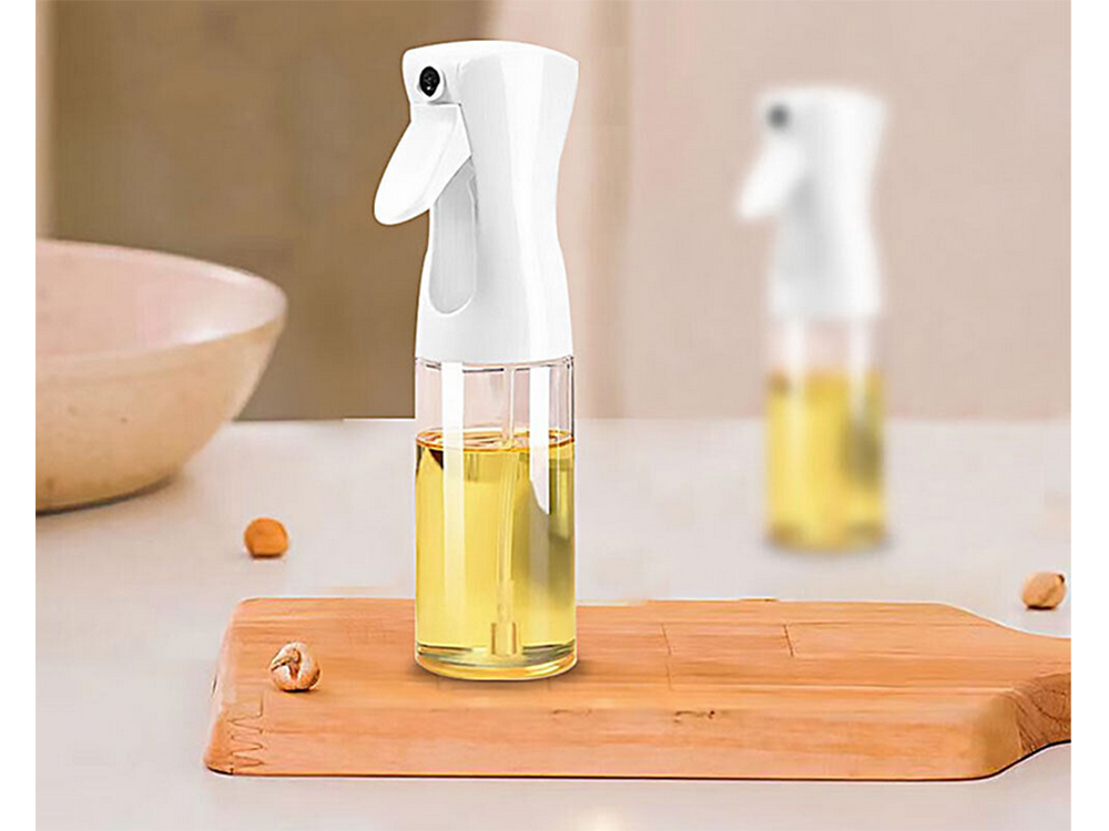 Stikla eļļas un etiķa izsmidzinātājs, 200 ml, Balts