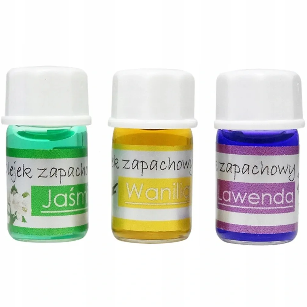 Aromātisko eļļu komplekts (3 gab., katrs 3ml) - jasmīns, vaniļa, lavanda