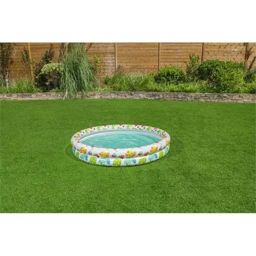 Bestway 51124 3-in-1 piepūšamais baseins ar bumbu un peldriņķi, 122 cm