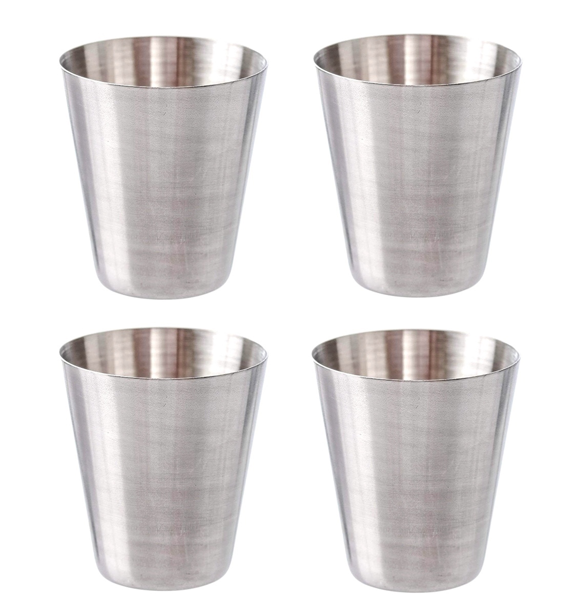 Tūrisma Degvīna Glāzītes Šotu Komplekts 4 gab. + Futrālis, 120 ml | Set of Tourist Shots Glasses