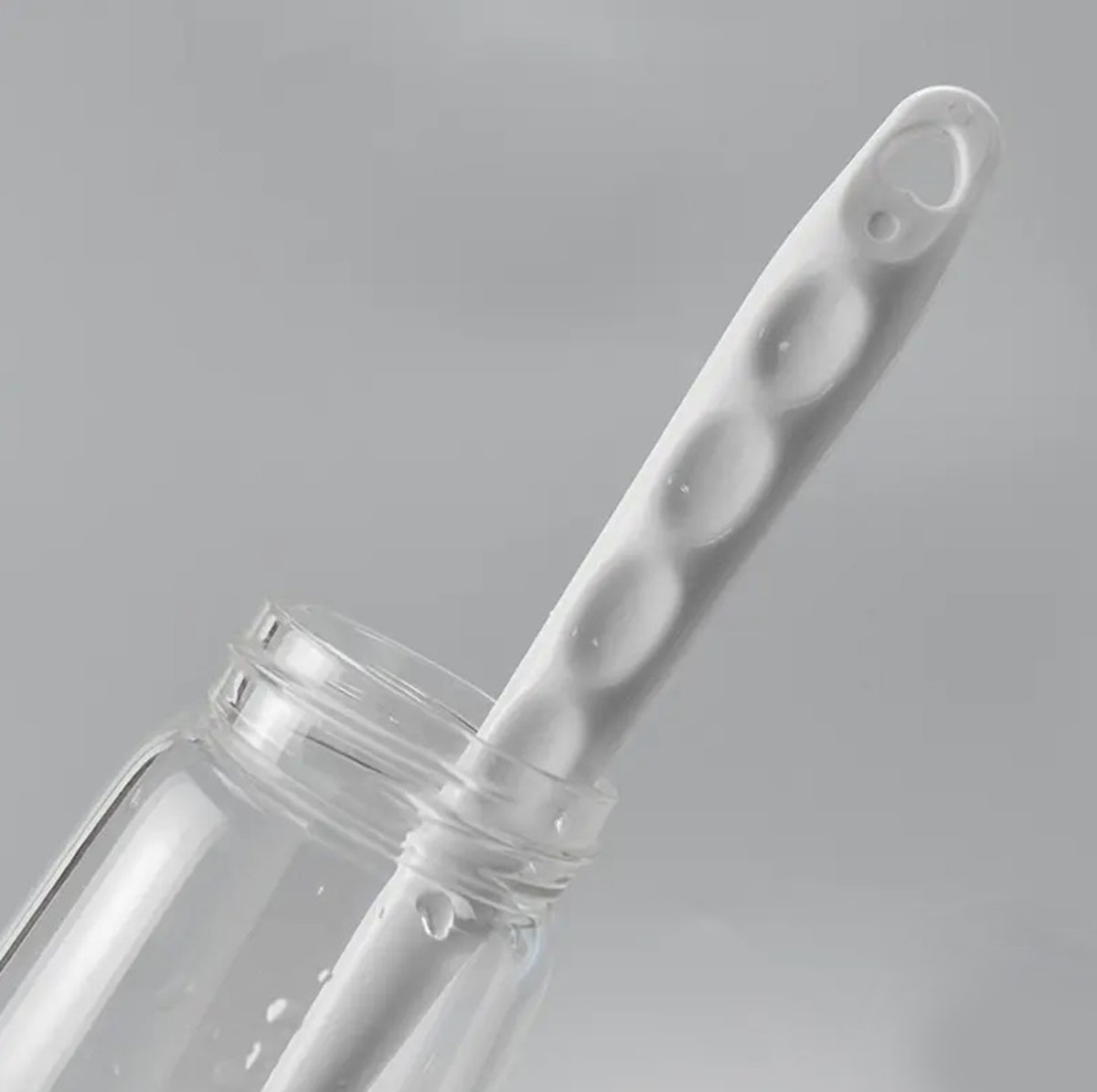 Silikona Pudeļu Tīrīšanas Birste 31сm, Balts | Silicone Brush For Washing Bottles White