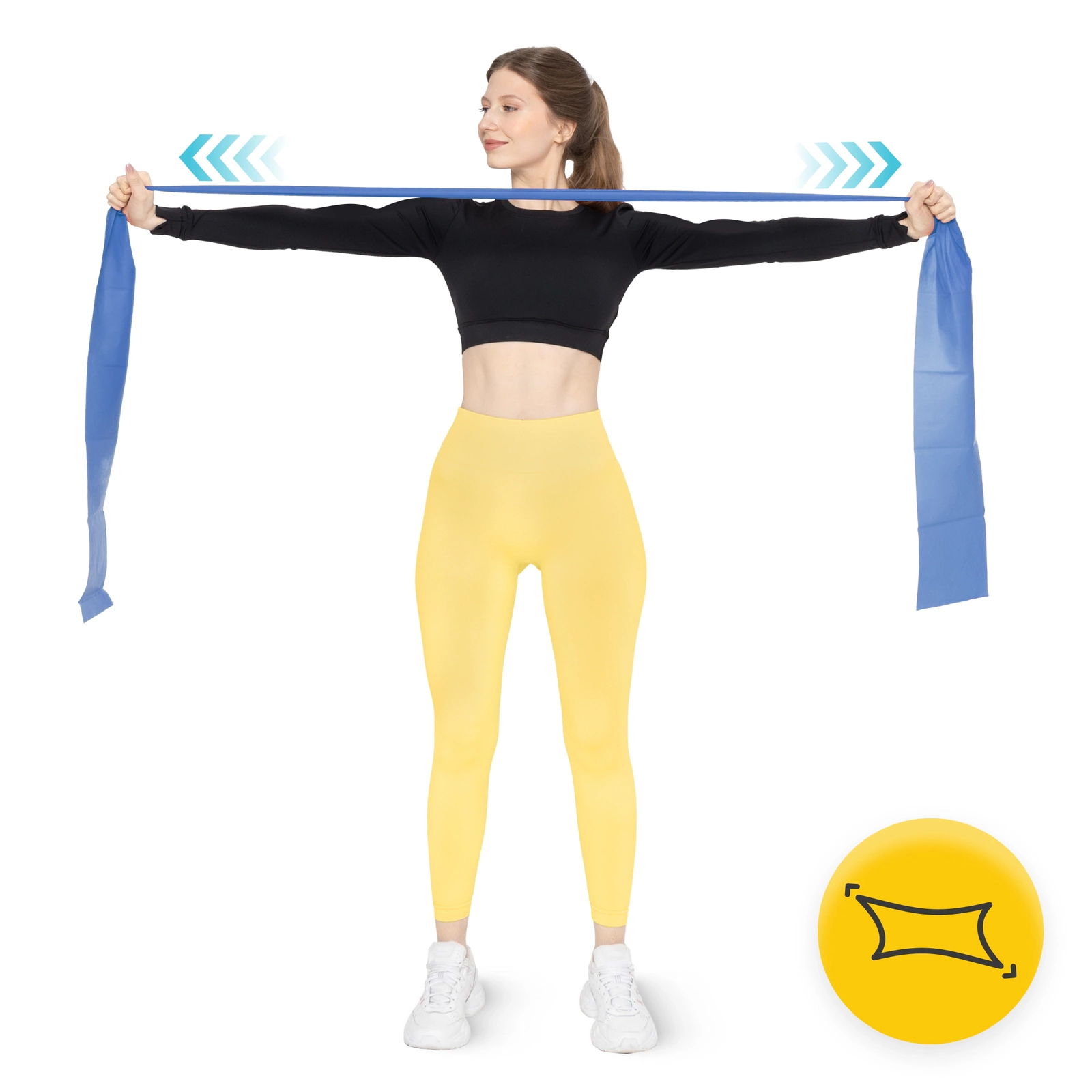 4Fizjo Flat Band rehabilitācijas lente 9-11 kg, zila