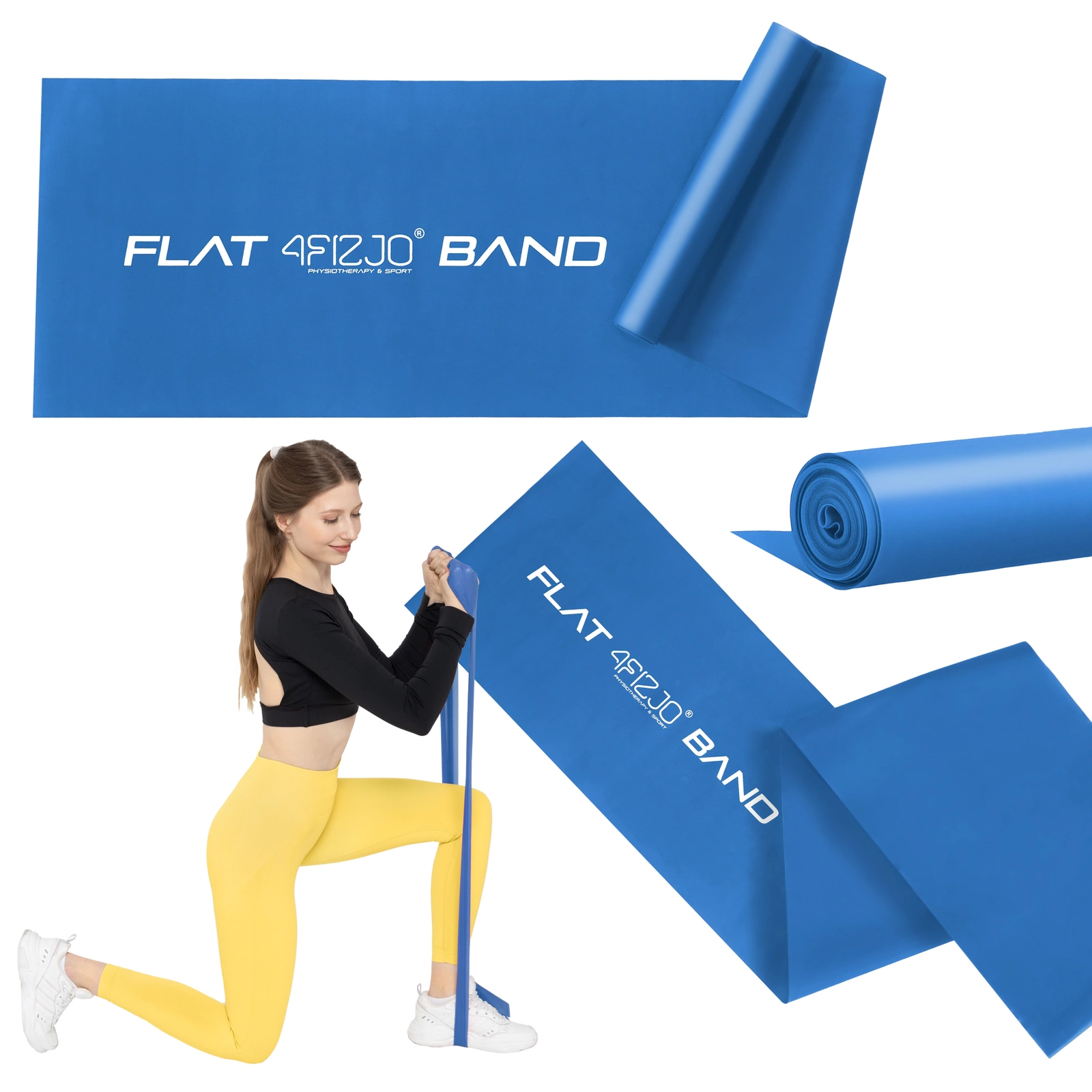 4Fizjo Flat Band rehabilitācijas lente 9-11 kg, zila