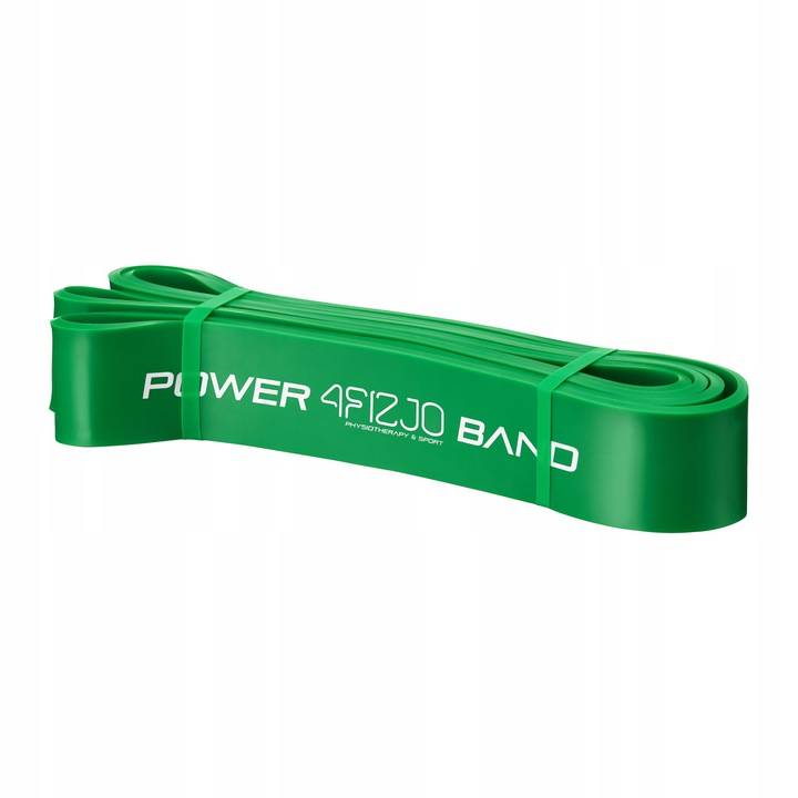 4Fizjo Power Band pretestības gumija 27-36 kg, zaļa