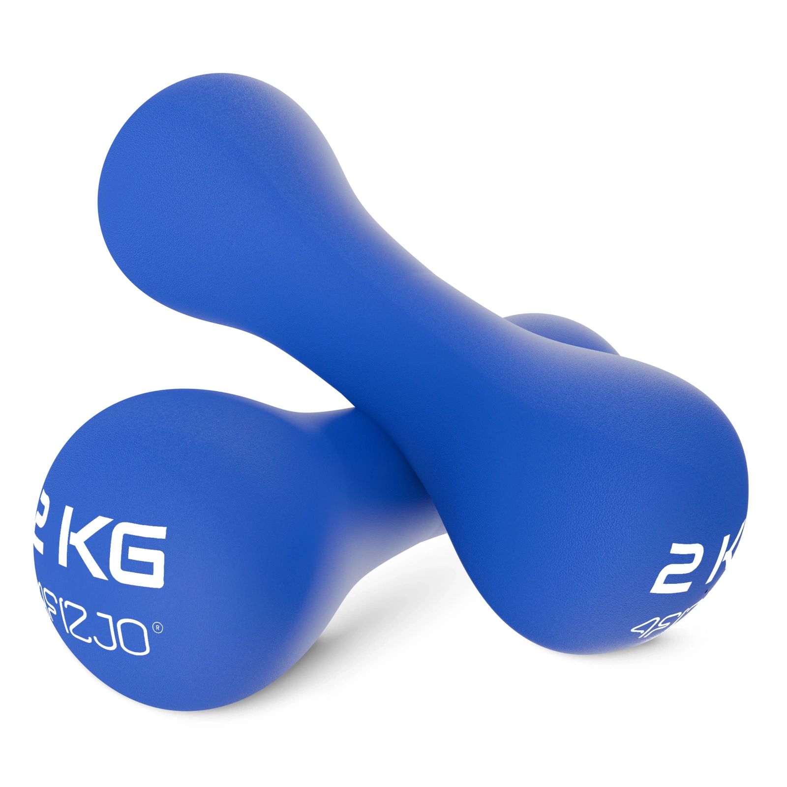 4Fizjo Neoprēna Hanteles Svars Fitnesam Aerobikai Sporta Treniņiem 2 x 2 kg, ZIls | Neoprene Dumbbells Weight for...