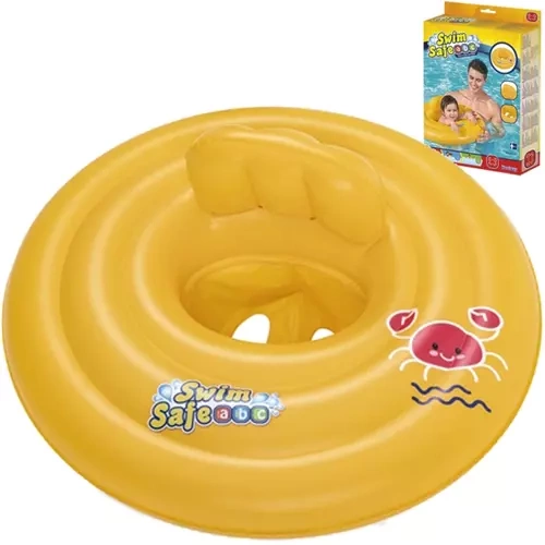 Bestway peldriņķis peldēšanas apmācībai, dzeltens, 69 cm