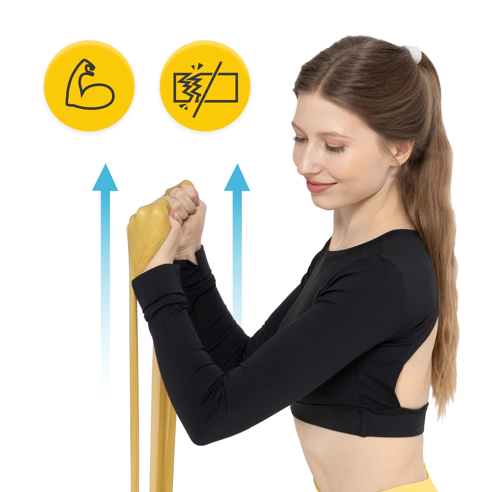4Fizjo Flat Band rehabilitācijas lente 25-35 kg, 2 m, zelta