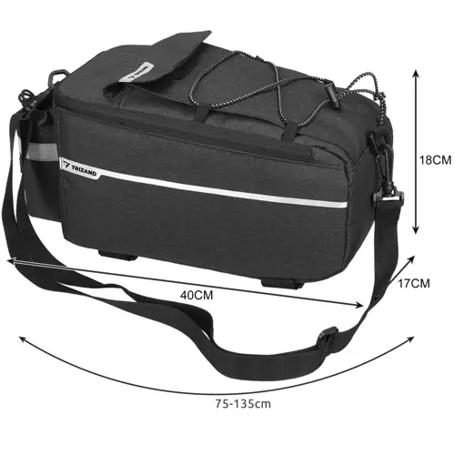Trizand 20888 termiskā velosipēda soma, 9 L, melna