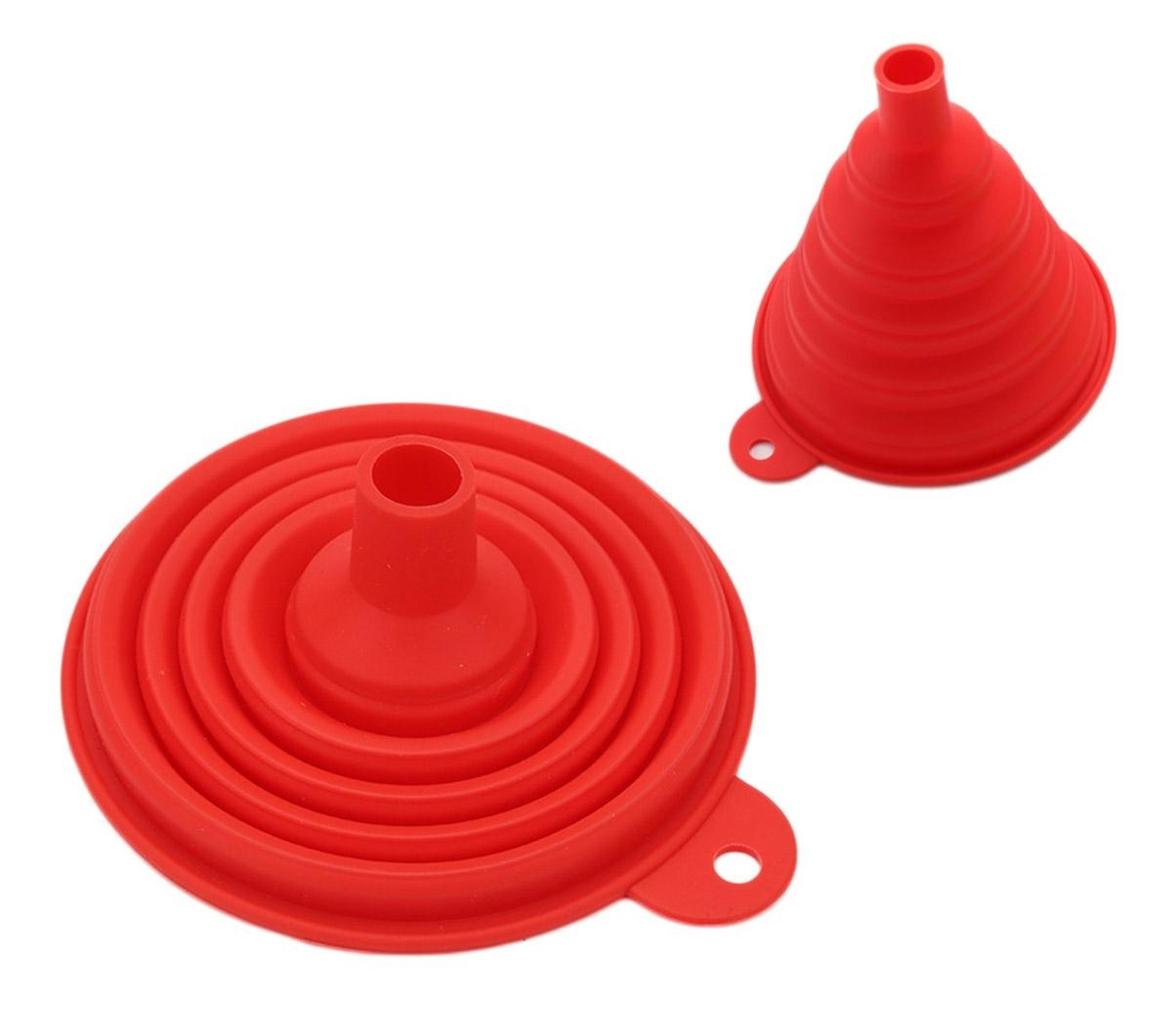 Silikona Saliekamā Piltuve, diametrs 1cm, Dažādas krāsas | Silicone Collapsible Funnel