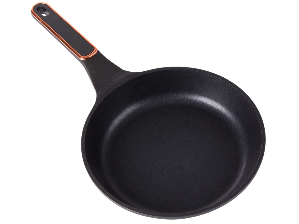 Panna ar nepiedegošo pārklājumu, indukcijai un gāzei, 24 cm, melna