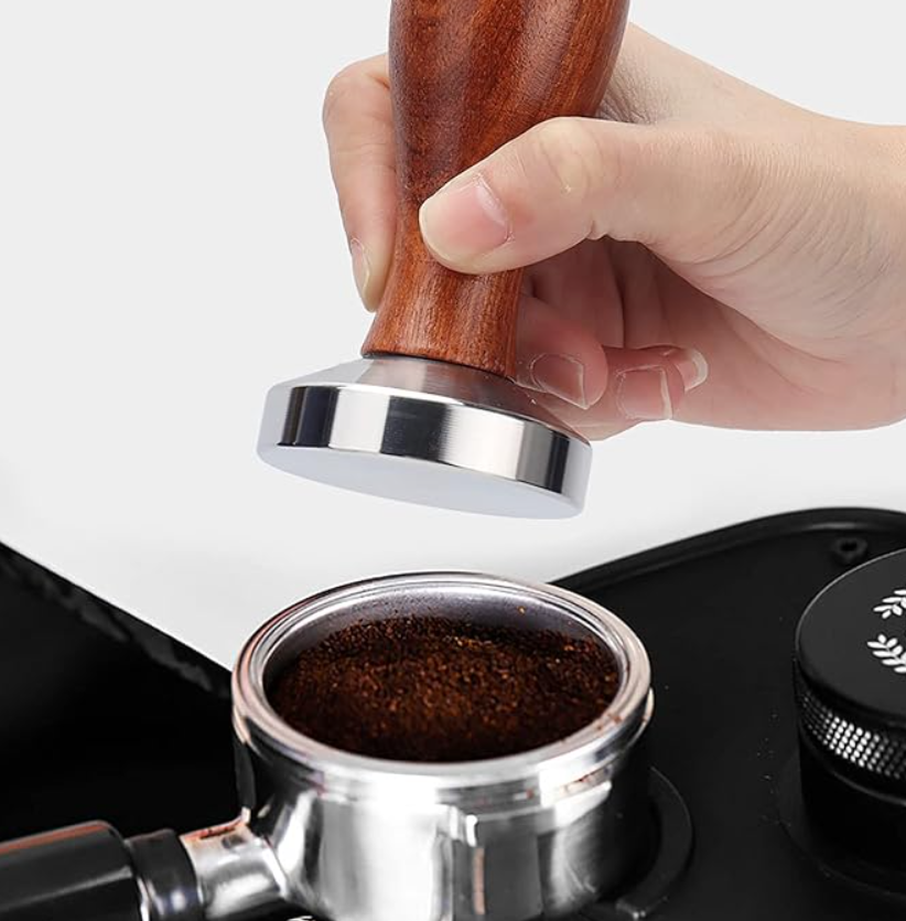Kafijas blīvetājs / Tamper 51 mm, nerūsējošais tērauds / koks