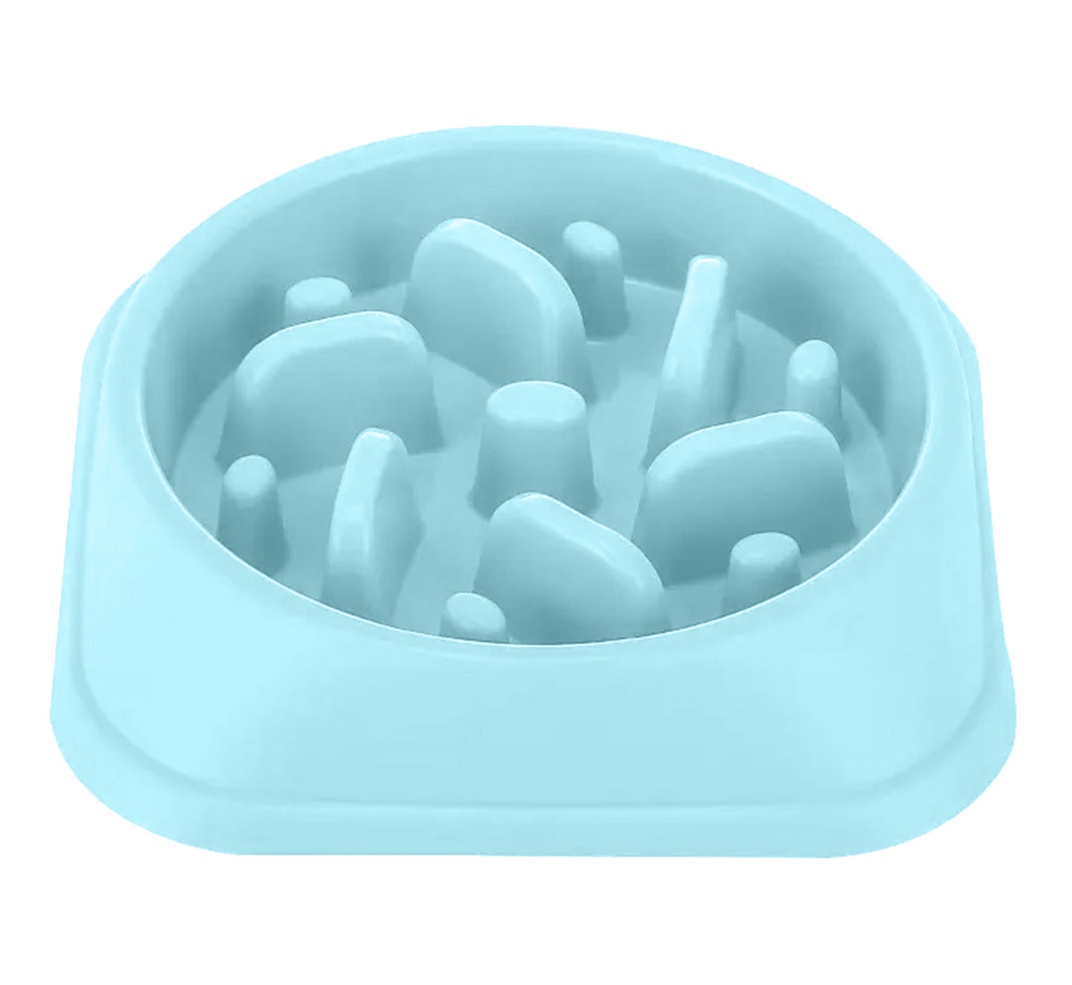 Lēnās Ēšanas Mīksta Silikona Puzles Bļoda Suņiem un Kaķiem, 17,5x4,5cm | Slow-Feed Soft Silicone Puzzle Bowl