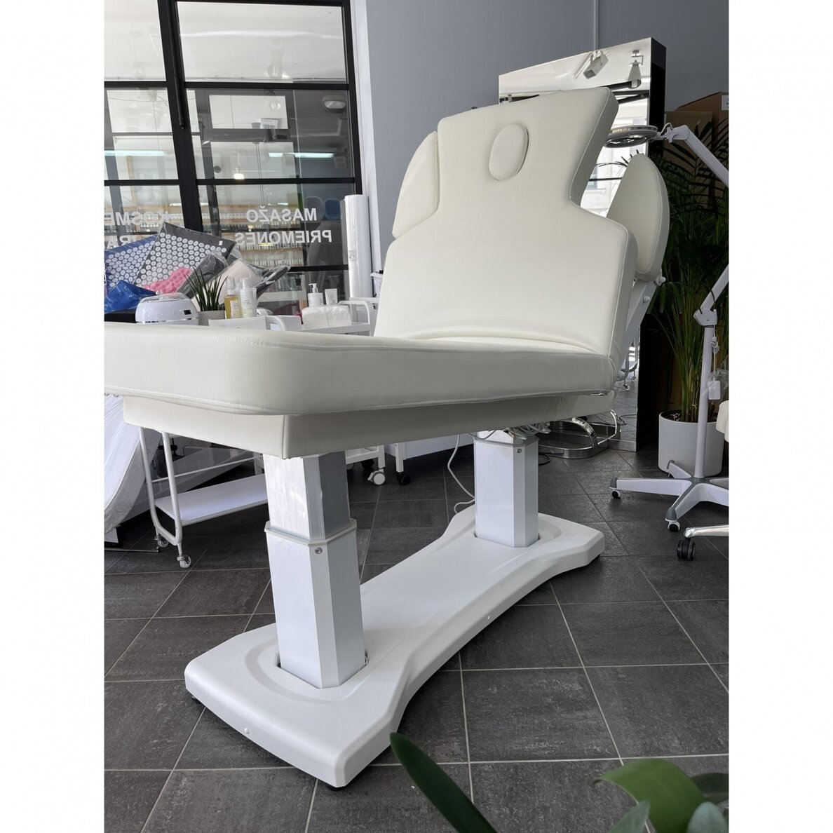 Azzurro 818A elektriskā SPA un kosmetoloģijas gulta, balta