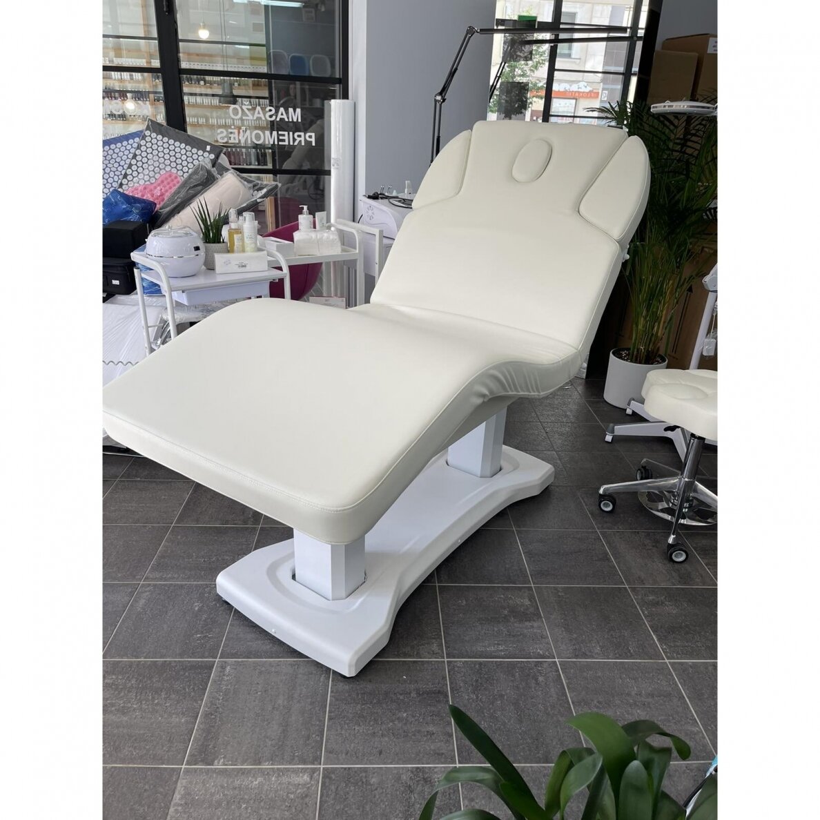 Azzurro 818A elektriskā kosmētikas un SPA gulta, balta