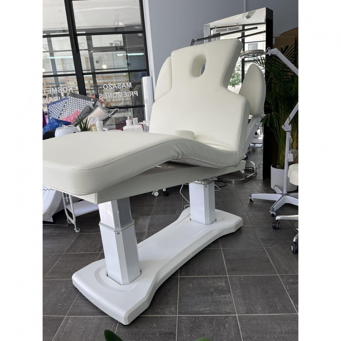 Azzurro 818A elektriskā kosmētikas un SPA gulta, balta