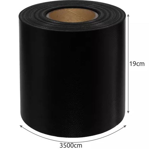 Gardlov žoga lente 19 cm x 35 m, 630 g/m2, melna