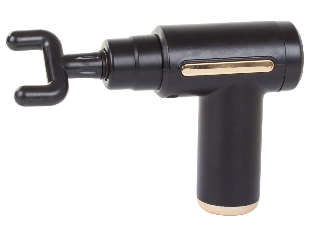 Masāžas Pistole Elektriskais Muskuļu Masažieris Ierīce ar 4 Uzgaļiem / Bezvadu Masieris, Melns | Muscle Massager...