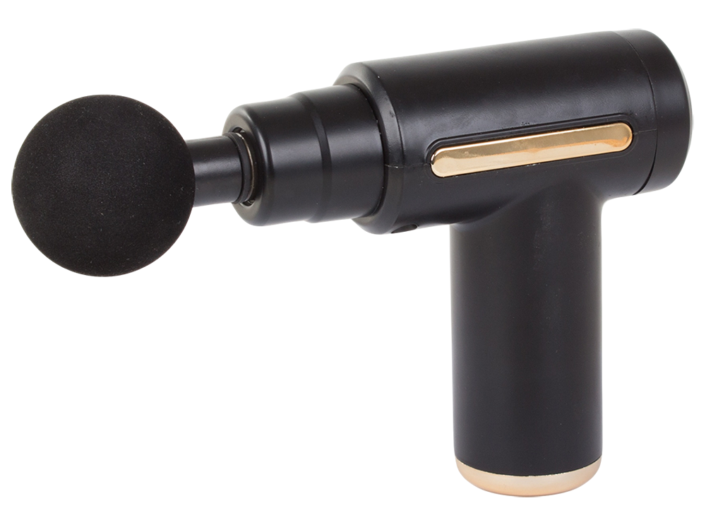 Masāžas Pistole Elektriskais Muskuļu Masažieris Ierīce ar 4 Uzgaļiem / Bezvadu Masieris, Melns | Muscle Massager...