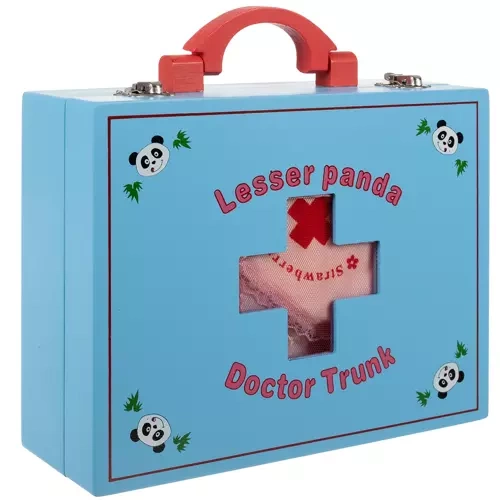 Koka Rotaļu Daktera Ārsta Piederumu Komplekts | Pretend Play Doctor Kit for Kids