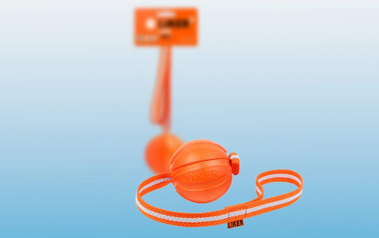 Gumijas Bumbiņa Interaktīva Košļājamā Rotaļlieta uz Virves Suņiem, Liker Line 7 Waudog | Rubber Ball...